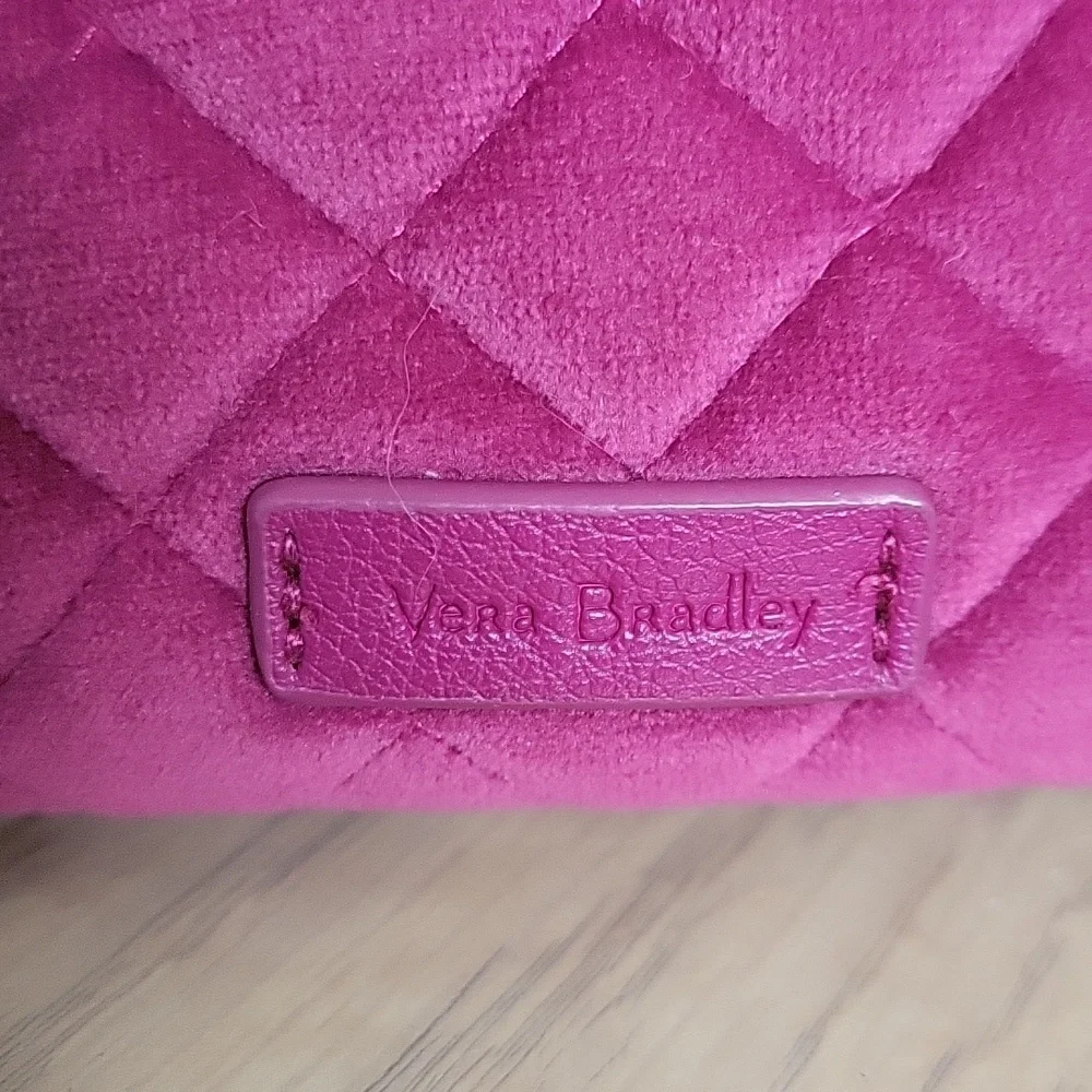 Vera Bradley Quilted Makeup Bag in Purple Fuscia - Picture 2 of 7